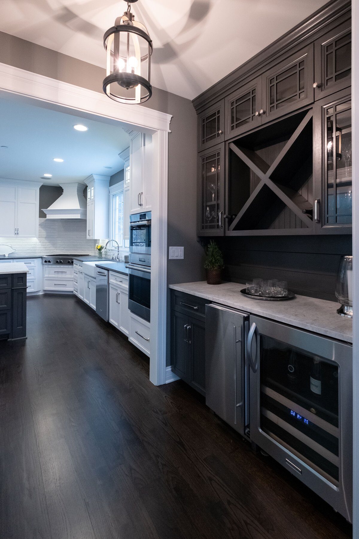 Beautiful kitchen designed by Fears Construction featuring B Design in Glen Ellyn, IL.